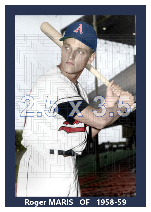 Roger Maris - 1958-59 Kansas City Athletics - choose a size & style