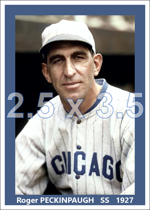 Roger Peckinpaugh - 1927 Chicago White Sox - choose a size & style