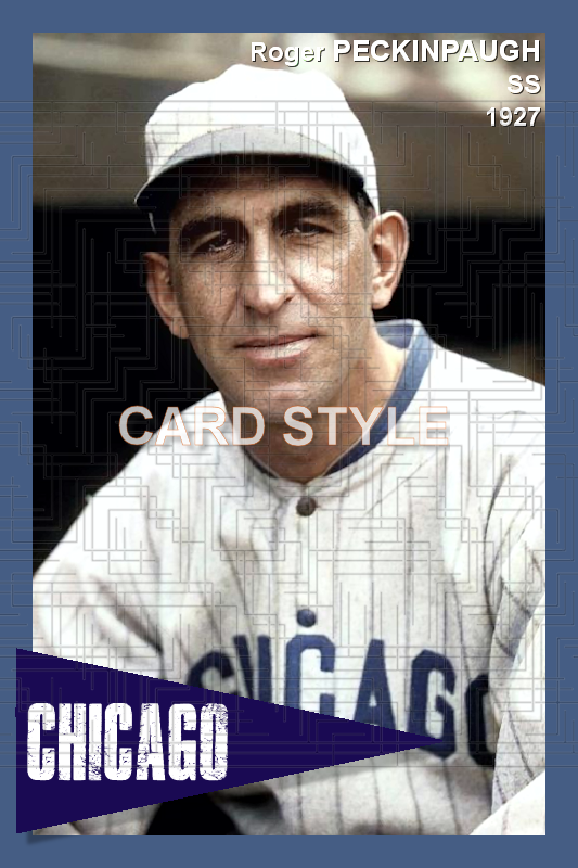 Roger Peckinpaugh - 1927 Chicago White Sox - choose a size & style