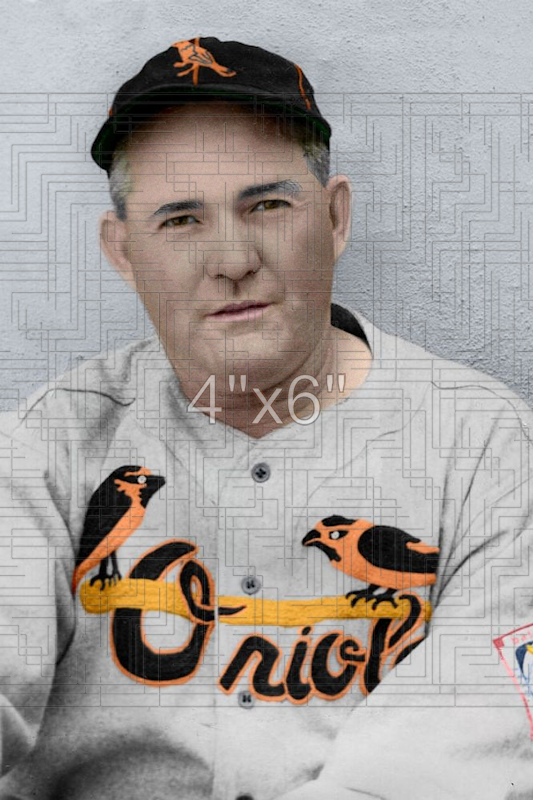 Rogers Hornsby - 1938 Baltimore Orioles - choose a size & style