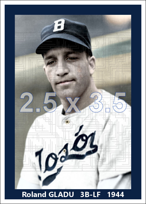Roland Gladu - 1944 Boston Braves - choose a size & style