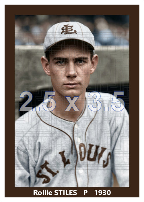 Rollie Stiles - 1930 St. Louis Browns - choose a size & style