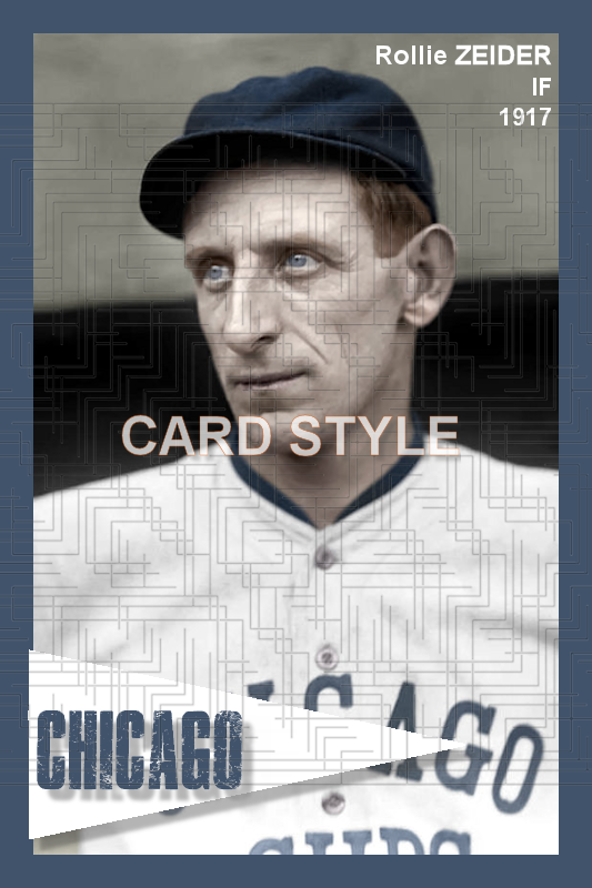 Rollie Zeider - 1917 Chicago Cubs - choose a size & style