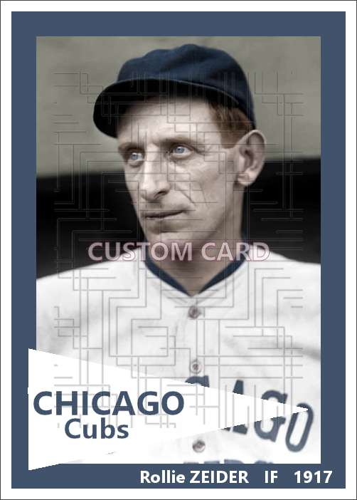 Rollie Zeider - 1917 Chicago Cubs - choose a size & style