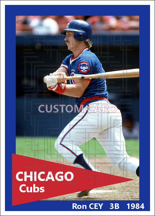 Ron Cey - 1984 Chicago Cubs - choose a size & style