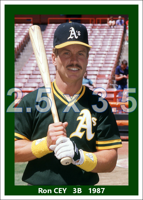 Ron Cey - 1987 Oakland Athletics - choose a size & style
