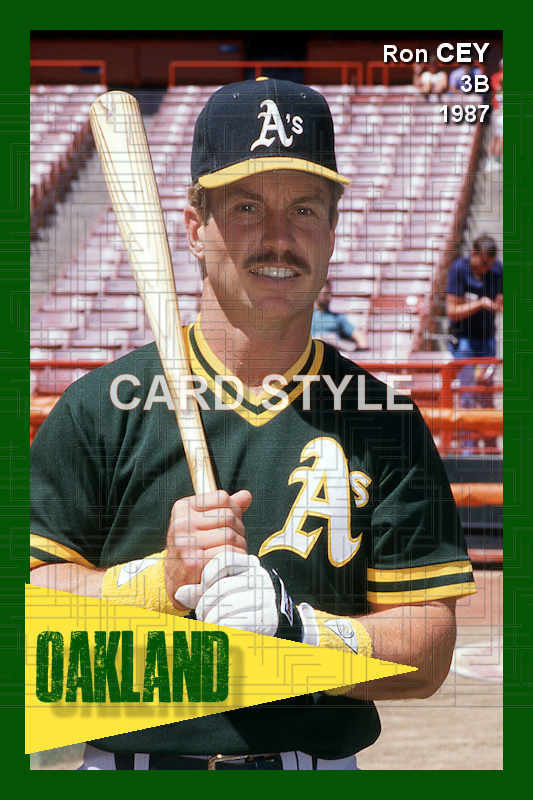 Ron Cey - 1987 Oakland Athletics - choose a size & style