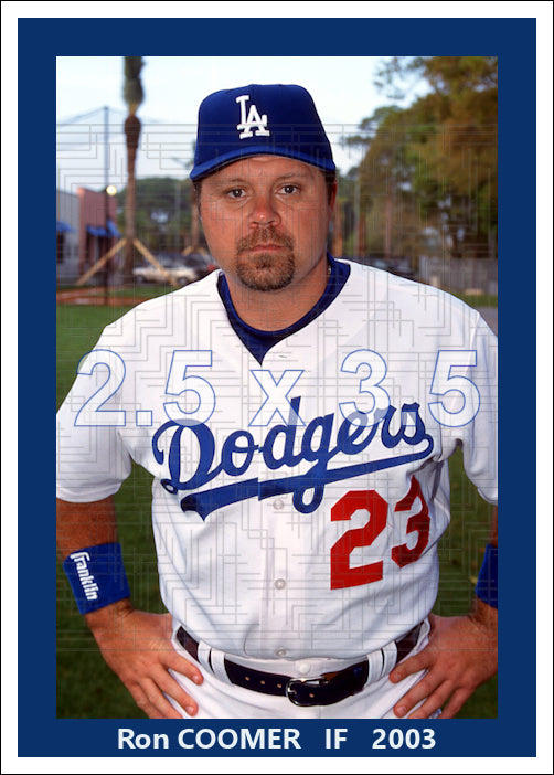 Ron Coomer - 2003 Los Angeles Dodgers - choose a size & style