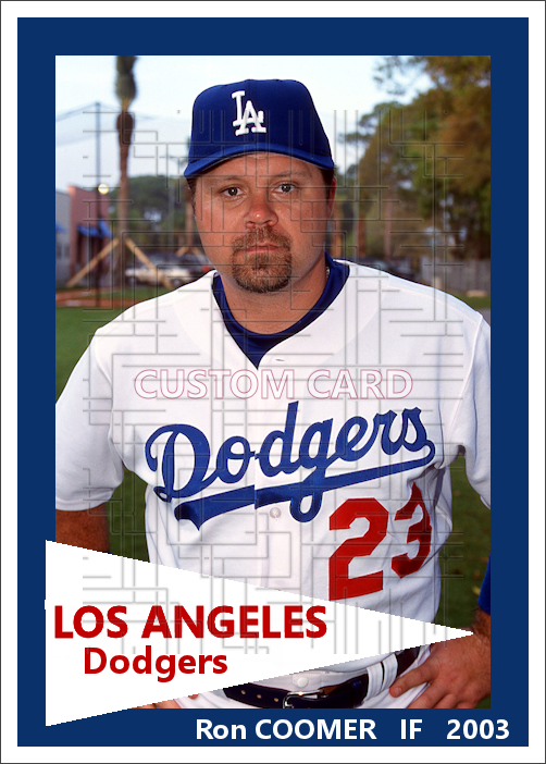 Ron Coomer - 2003 Los Angeles Dodgers - choose a size & style