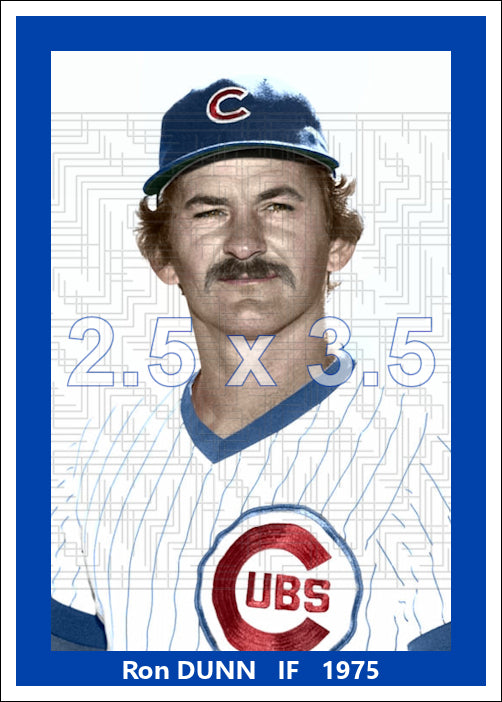 Ron Dunn - 1975 Chicago Cubs - choose a size & style