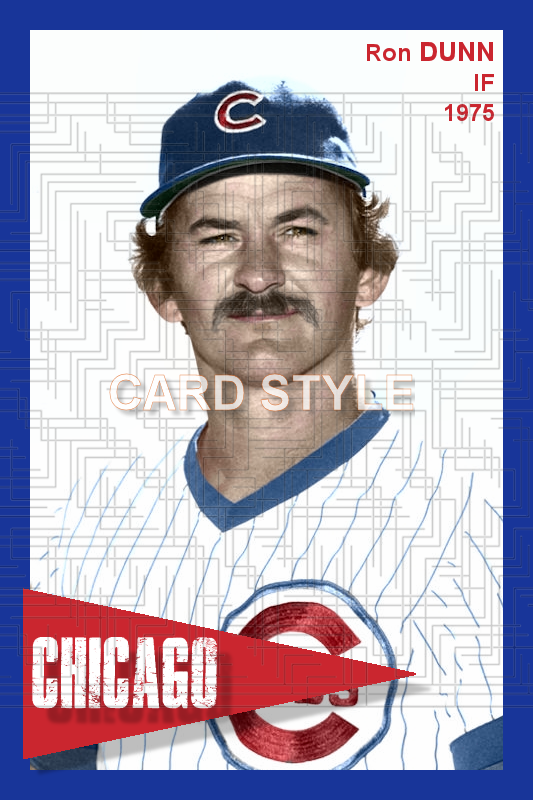 Ron Dunn - 1975 Chicago Cubs - choose a size & style