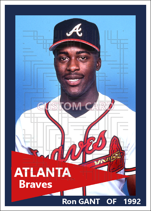 Ron Gant - 1992 Atlanta Braves - choose a size & style