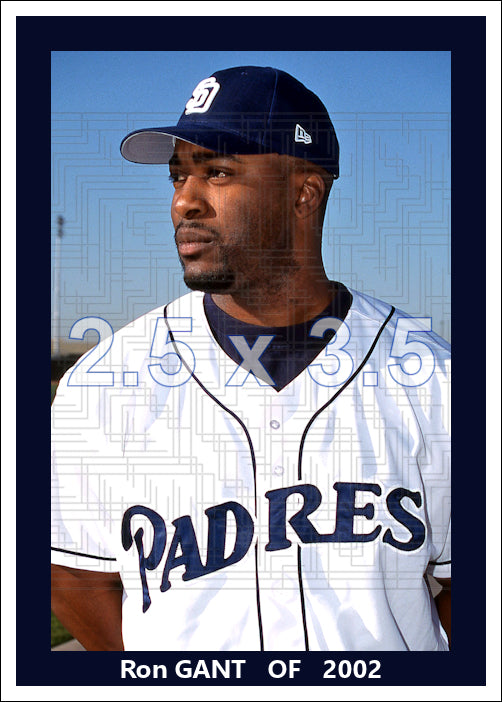 Ron Gant - 2002 San Diego Padres - choose a size & style