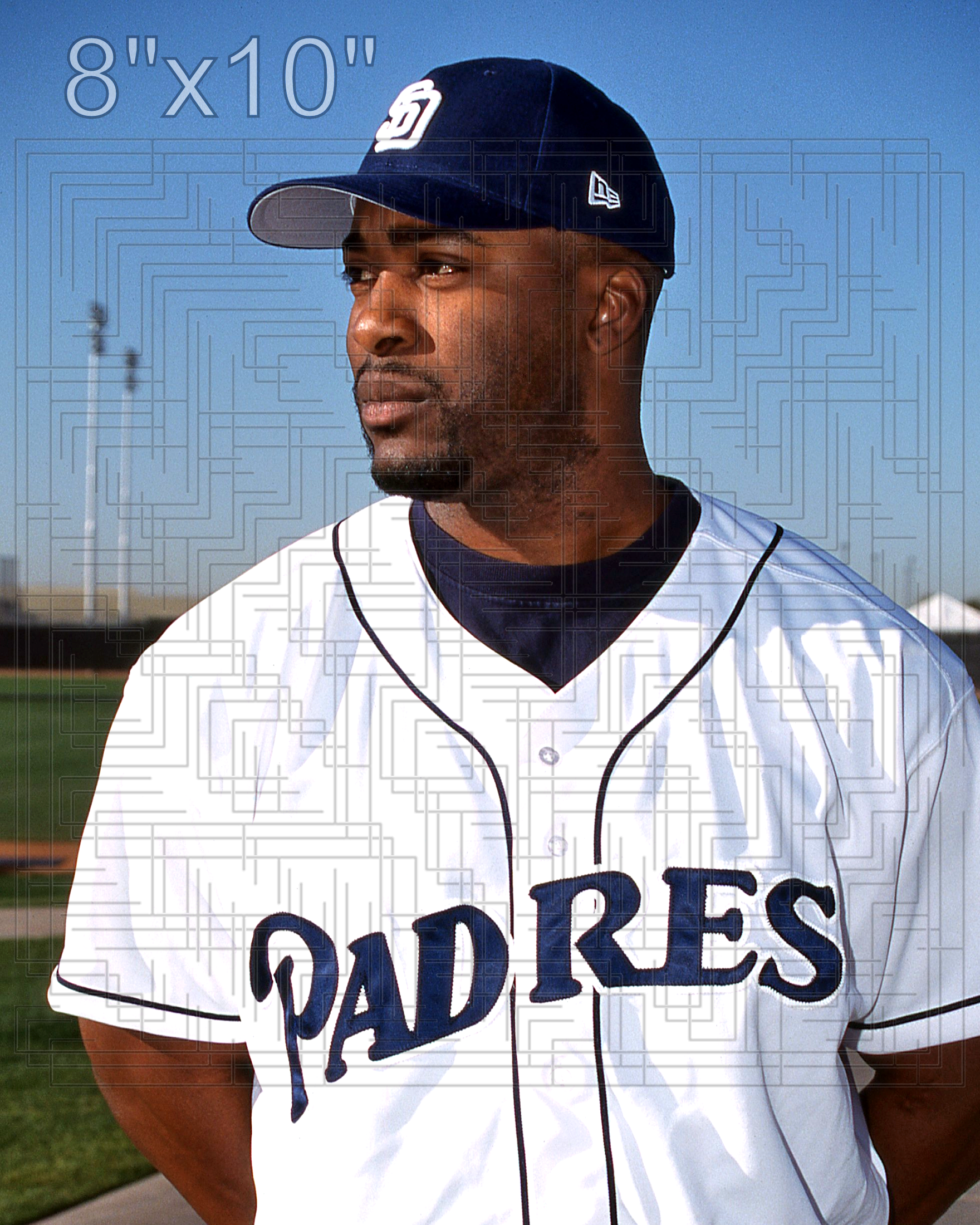 Ron Gant - 2002 San Diego Padres - choose a size & style