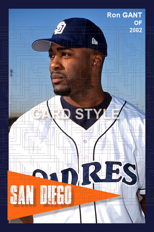 Ron Gant - 2002 San Diego Padres - choose a size & style