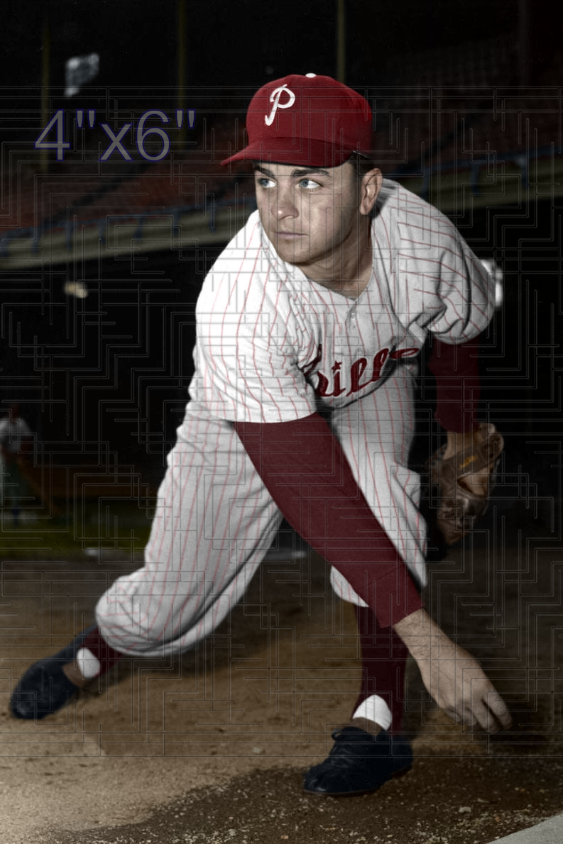 Ron Negray - 1955-56 Philadelphia Phillies - choose a size & style