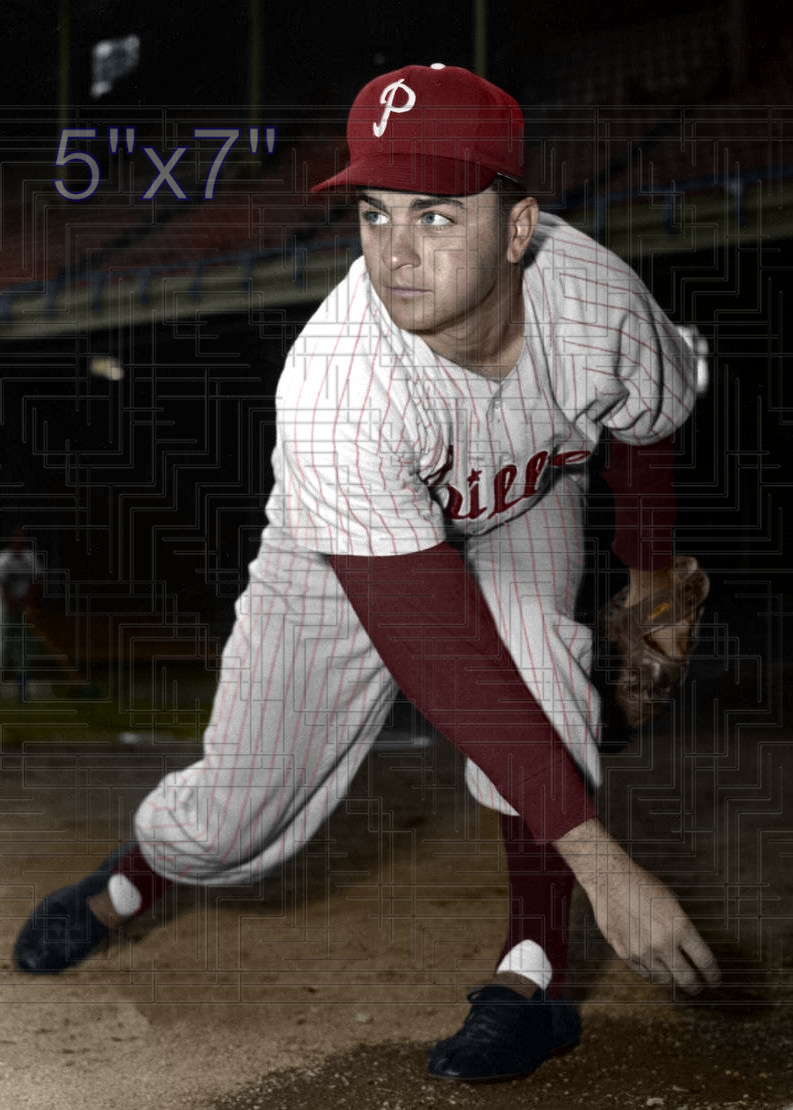 Ron Negray - 1955-56 Philadelphia Phillies - choose a size & style