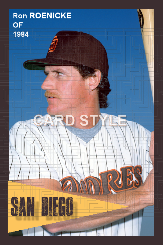 Ron Roenicke - 1984 San Diego Padres - choose a size & style