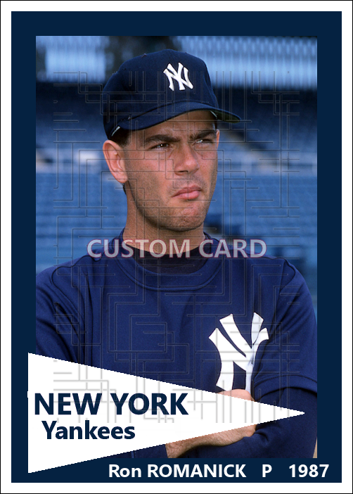 Ron Romanick - 1987 New York Yankees - choose a size & style