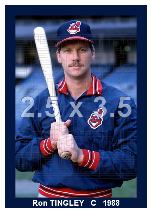 Ron Tingley - 1988 Cleveland Indians - choose a size & style
