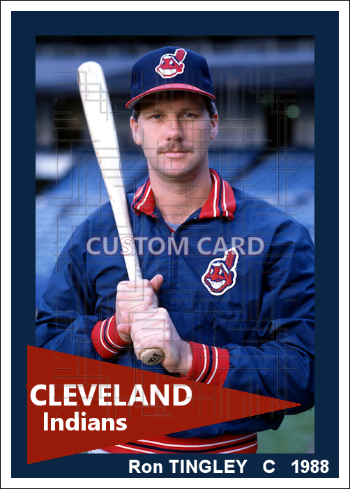 Ron Tingley - 1988 Cleveland Indians - choose a size & style