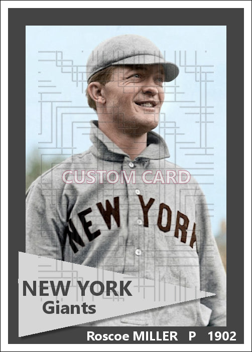 Roscoe Miller - 1902 New York Giants - choose a size & style