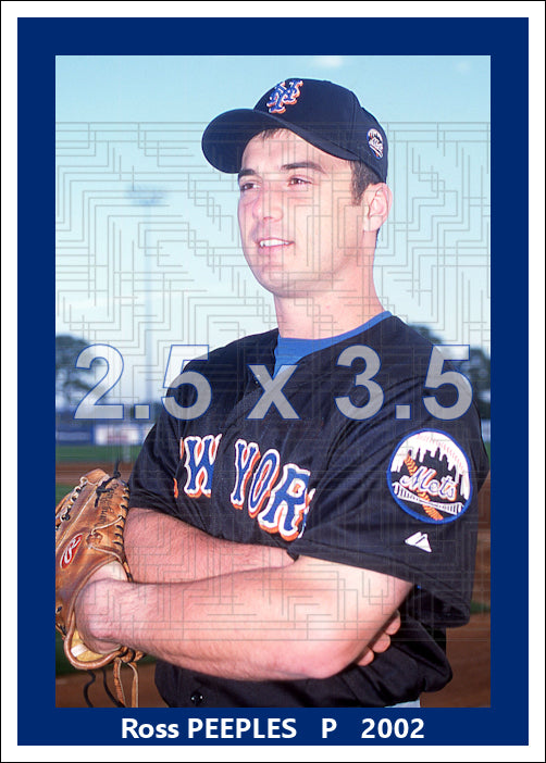 Ross Peeples - 2002 New York Mets - choose a size & style