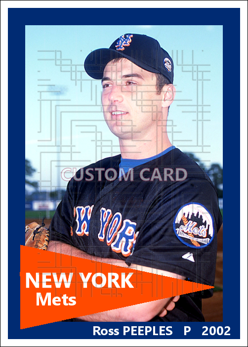 Ross Peeples - 2002 New York Mets - choose a size & style