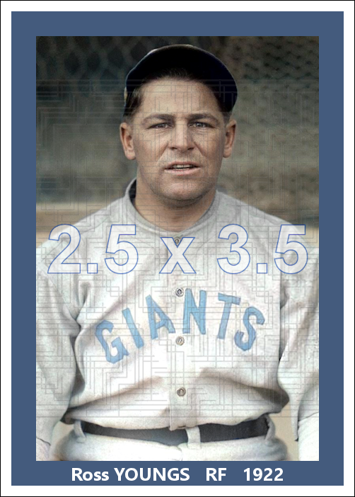 Ross Youngs - 1922 New York Giants - choose a size & style