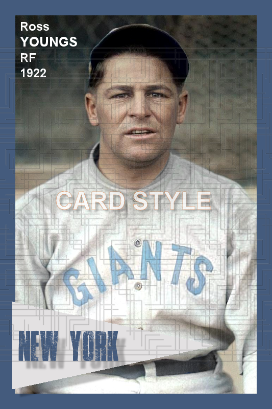 Ross Youngs - 1922 New York Giants - choose a size & style