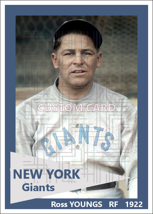 Ross Youngs - 1922 New York Giants - choose a size & style