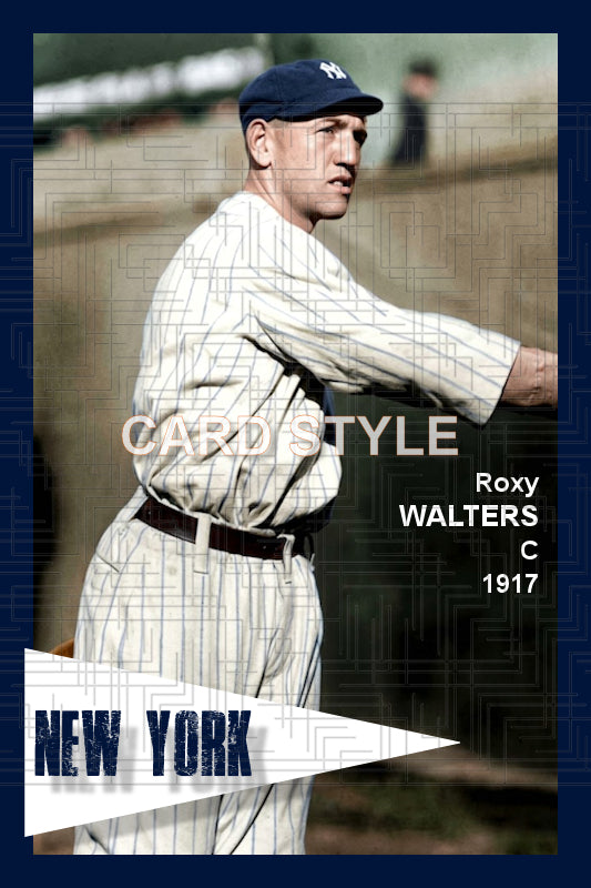 Roxy Walters - 1917 New York Yankees - choose a size & style
