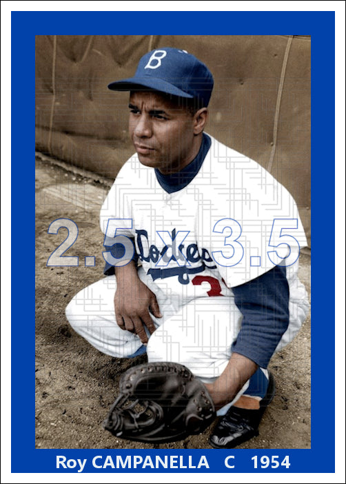 Roy Campanella - 1954 Brooklyn Dodgers - choose a size & style