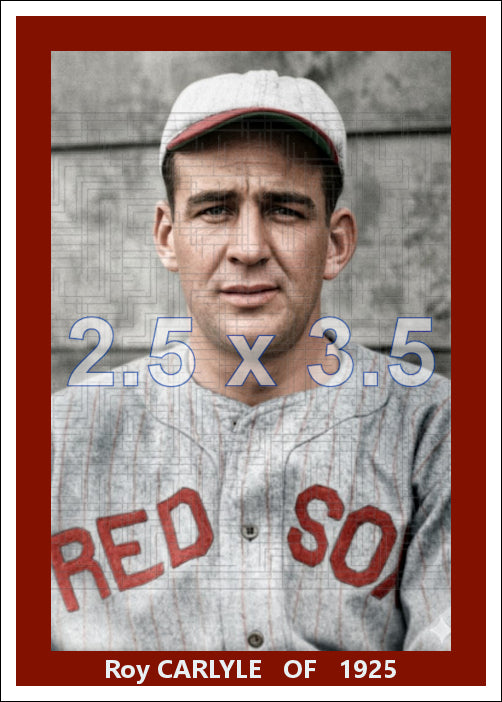 Roy Carlyle - 1925 Boston Red Sox - choose a size & style