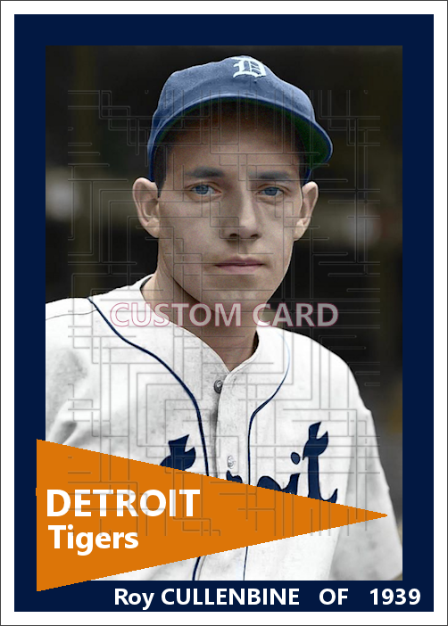 Roy Cullenbine - 1939 Detroit Tigers - choose a size & style