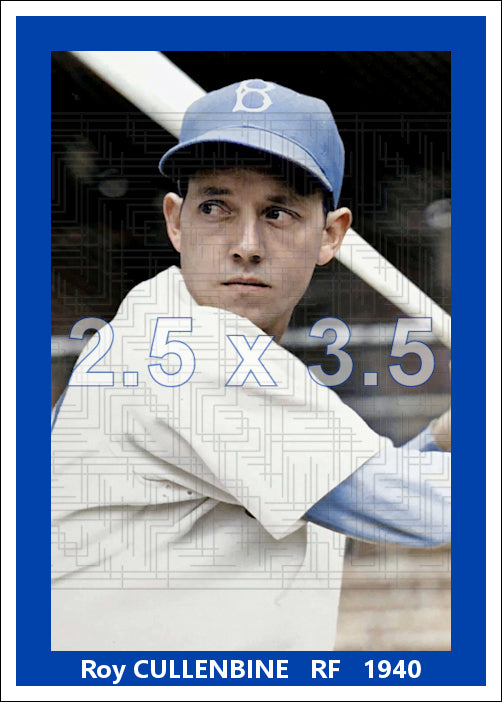 Roy Cullenbine - 1940 Brooklyn Dodgers - choose a size & style