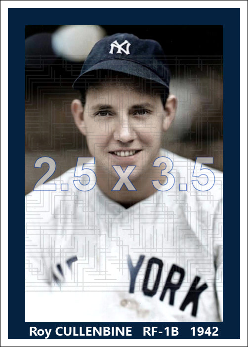 Roy Cullenbine - 1942 New York Yankees - choose a size & style