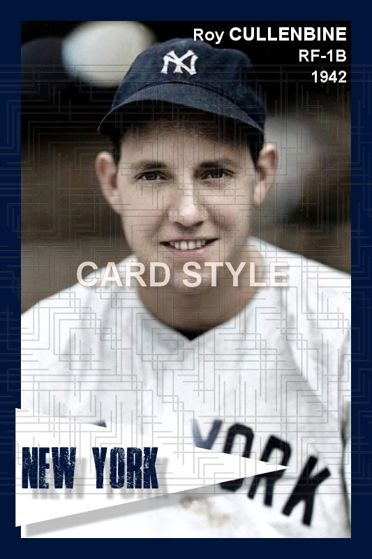 Roy Cullenbine - 1942 New York Yankees - choose a size & style