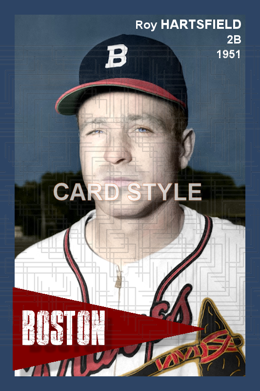 Roy Hartsfield - 1951 Boston Braves - choose a size & style
