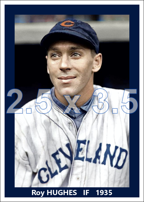 Roy Hughes - 1935 Cleveland Indians - choose a size & style