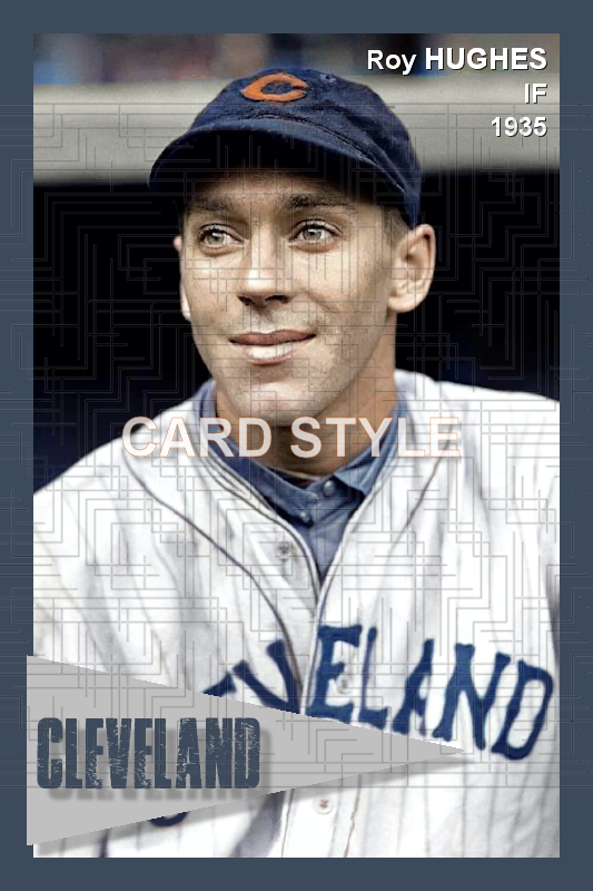 Roy Hughes - 1935 Cleveland Indians - choose a size & style