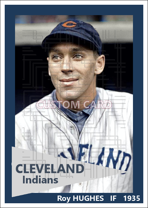 Roy Hughes - 1935 Cleveland Indians - choose a size & style