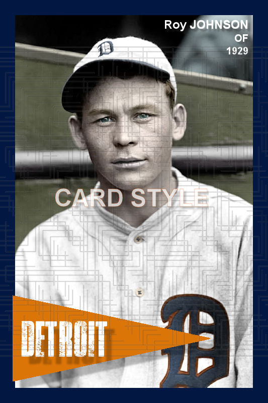 Roy Johnson - 1929 Detroit Tigers - choose a size & style
