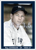 Roy Johnson - 1936-37 New York Yankees - choose a size & style