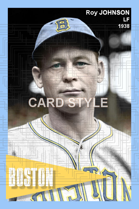 Roy Johnson - 1938 Boston Bees - choose a size & style