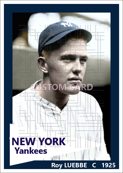 Roy Luebbe - 1925 New York Yankees - choose a size & style