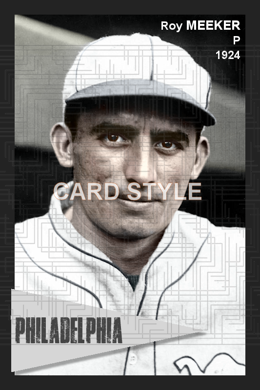 Roy Meeker - 1924 Philadelphia Athletics - choose a size & style