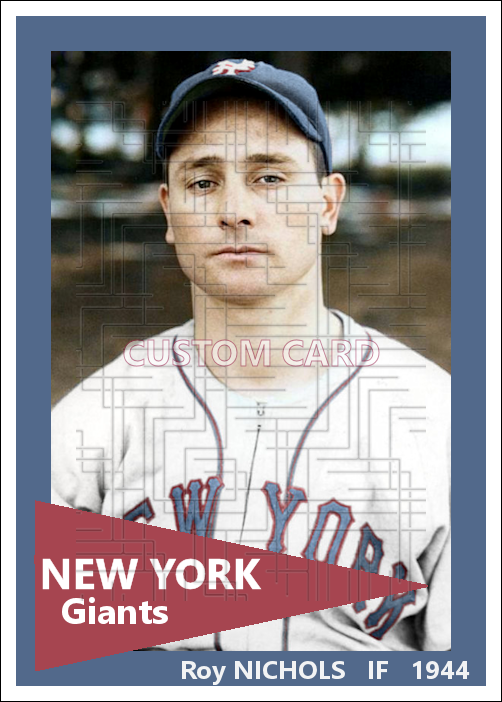 Roy Nichols - 1944 New York Giants - choose a size & style