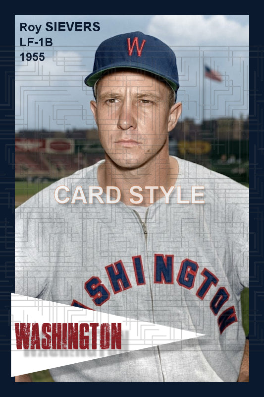 Roy Sievers - 1955 Washington Senators - choose a size & style