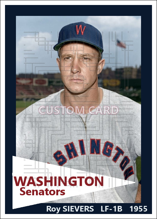 Roy Sievers - 1955 Washington Senators - choose a size & style